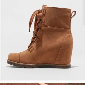 Universal Thread Lace Up Wedge Bootie